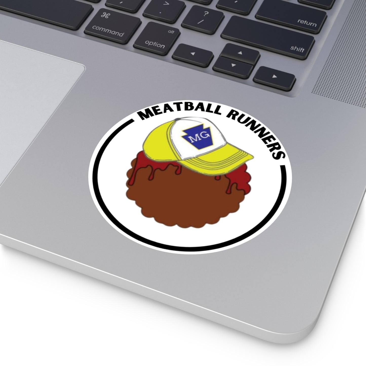 Meatball Runners Vinyl Stickers - Fun & Quirky Decal for Food Lovers