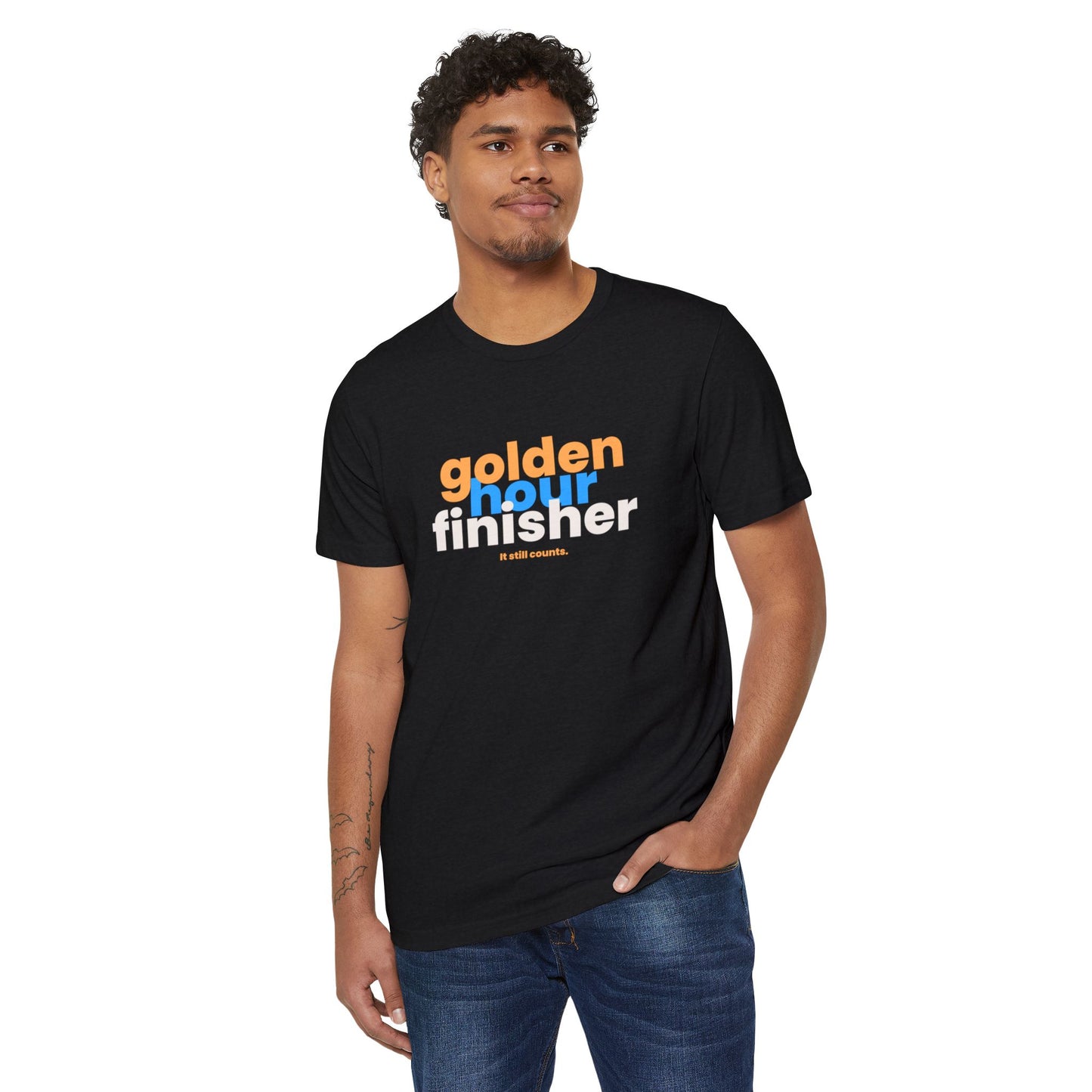 "Golden Hour Still Counts" Unisex Short-Sleeve Jersey T-Shirt