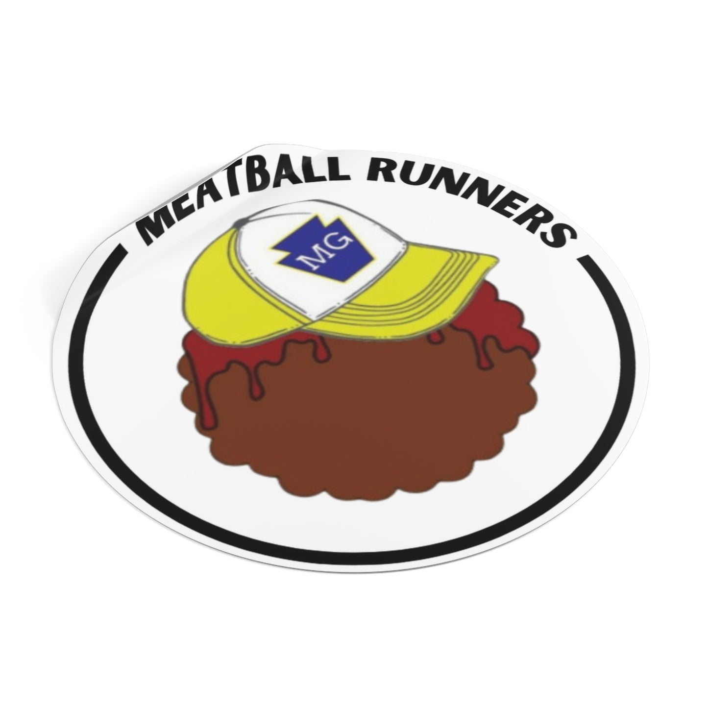 Meatball Runners Vinyl Stickers - Fun & Quirky Decal for Food Lovers