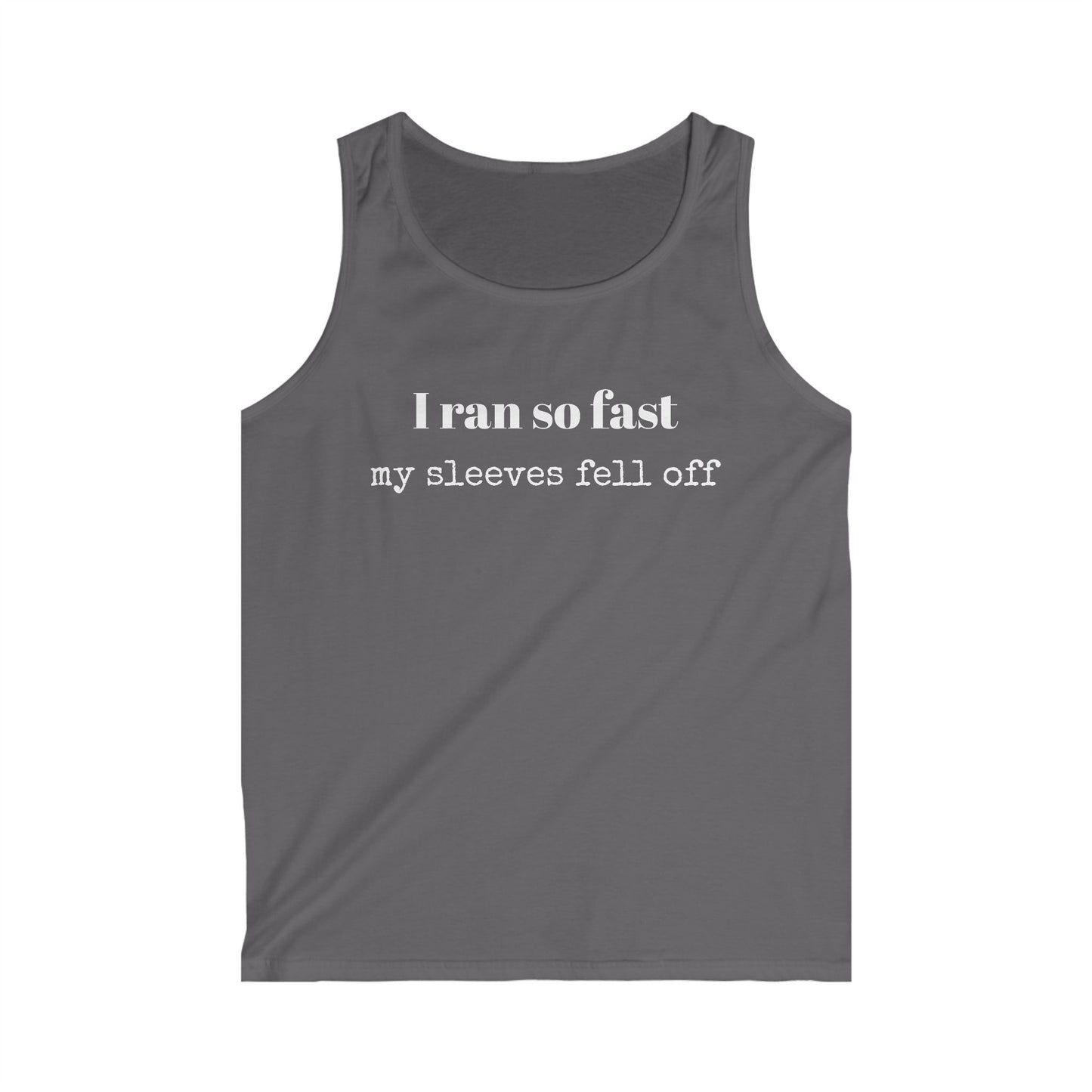 Ran Fast, lost sleeves - Men's Softstyle Tank Top