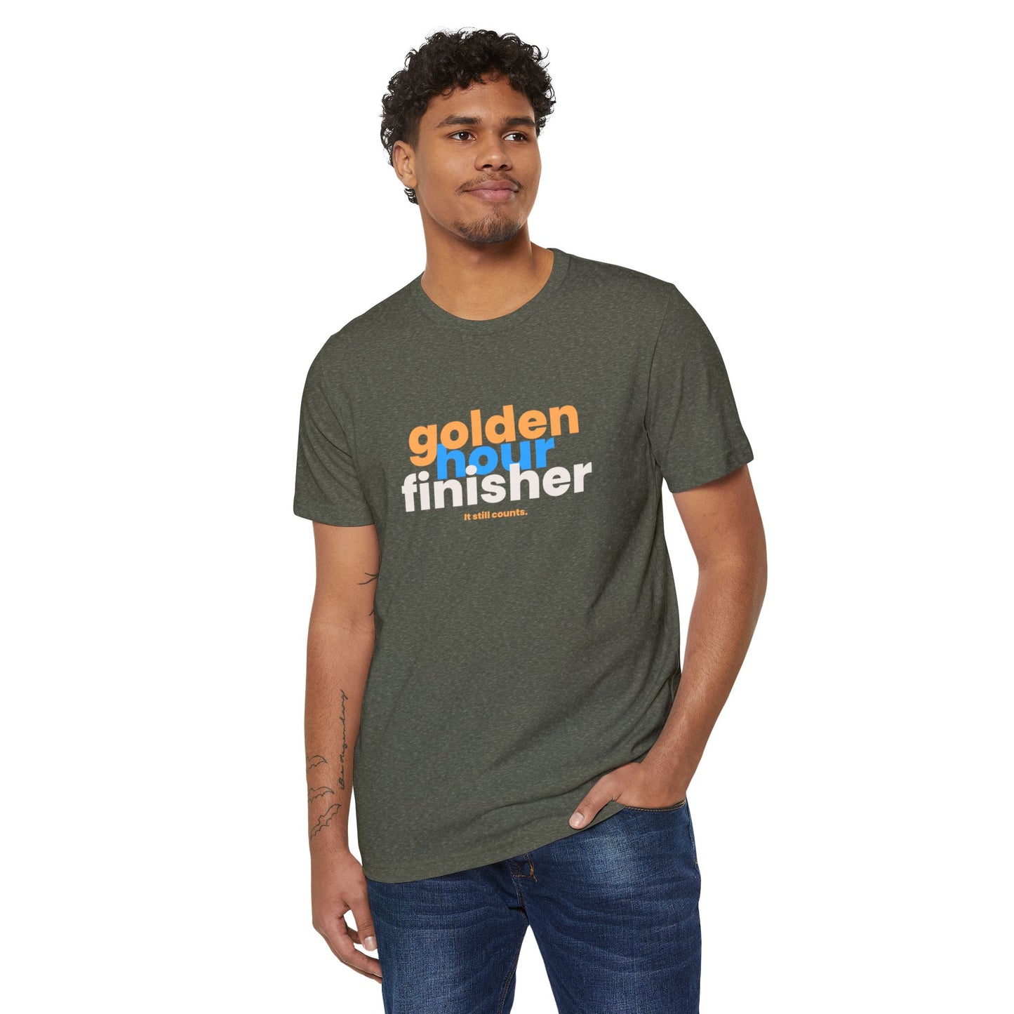 "Golden Hour Still Counts" Unisex Short-Sleeve Jersey T-Shirt